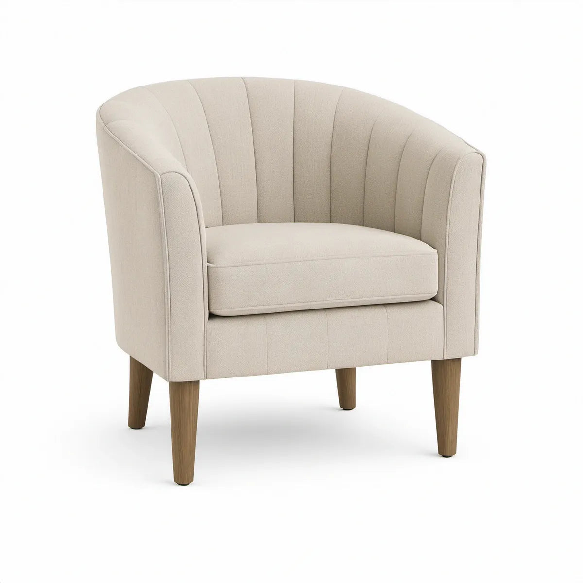 Cocktailsessel Beige/Braun, 76 x 74 x 79 cm